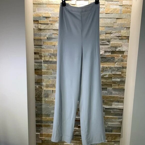 LEITH High Waist Side Slit Wide Leg Pants - Picture 4 of 8